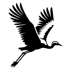 Silhouette of a stork