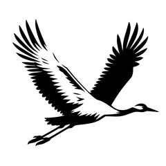 Obraz premium Silhouette of a stork