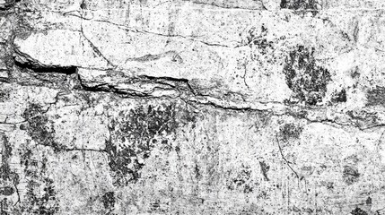 Cracked Concrete Texture Black and White Grunge Wall, Monochrome Photography, Distress Concept Texture,Grunge