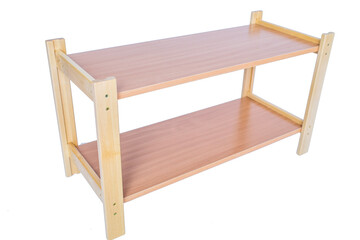 wooden furniture - isolated shoe rack