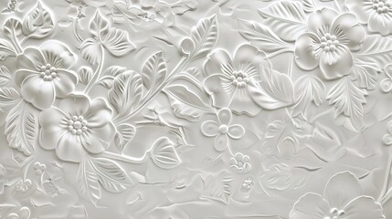 Romantic floral embossment background