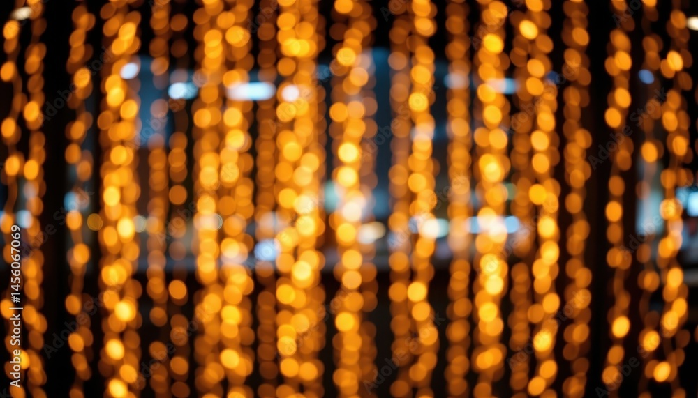 Poster the abstract background features a mesmerizing display of long, blurry, and defocused yellow and ora