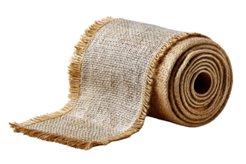 Crafting artistry diy home decor with natural jute fabric indoor setting textile showcase creative environment close-up perspective