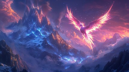 Phoenix Above the Mountains