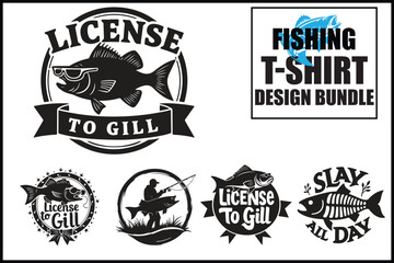 Fototapeta premium Born to Fish: Pro T-Shirt Bundle 