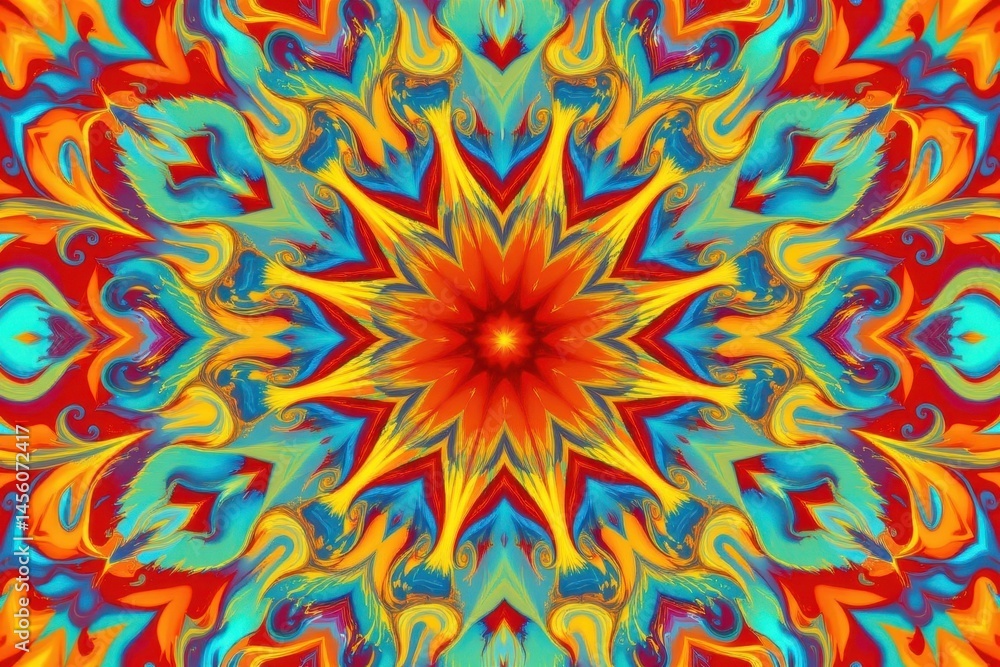 Poster the vibrant abstract background features a stunning display of swirling patterns and shapes in shade