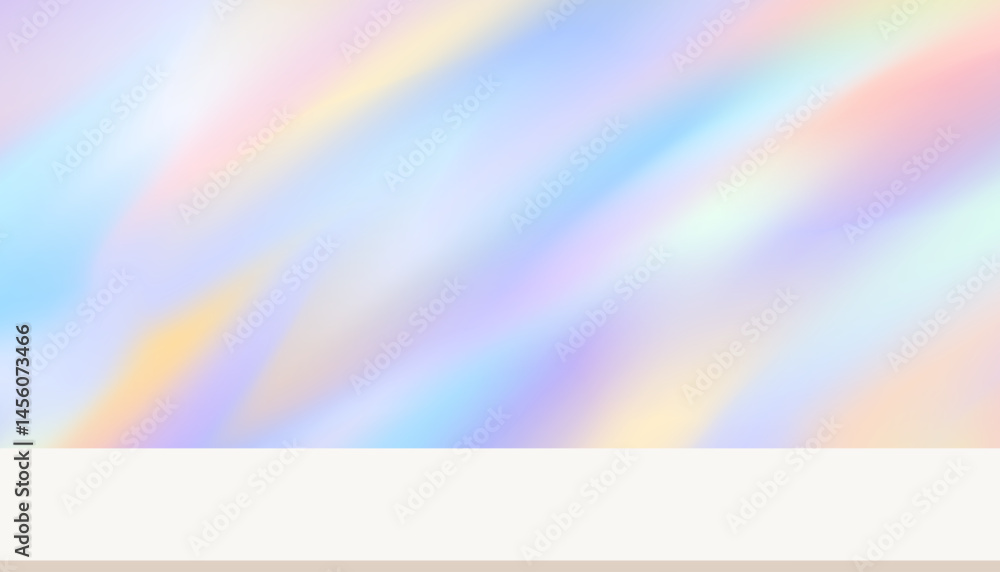 Fototapete studio background of rainbow light prism reflection texture on wall room for product display,backdro