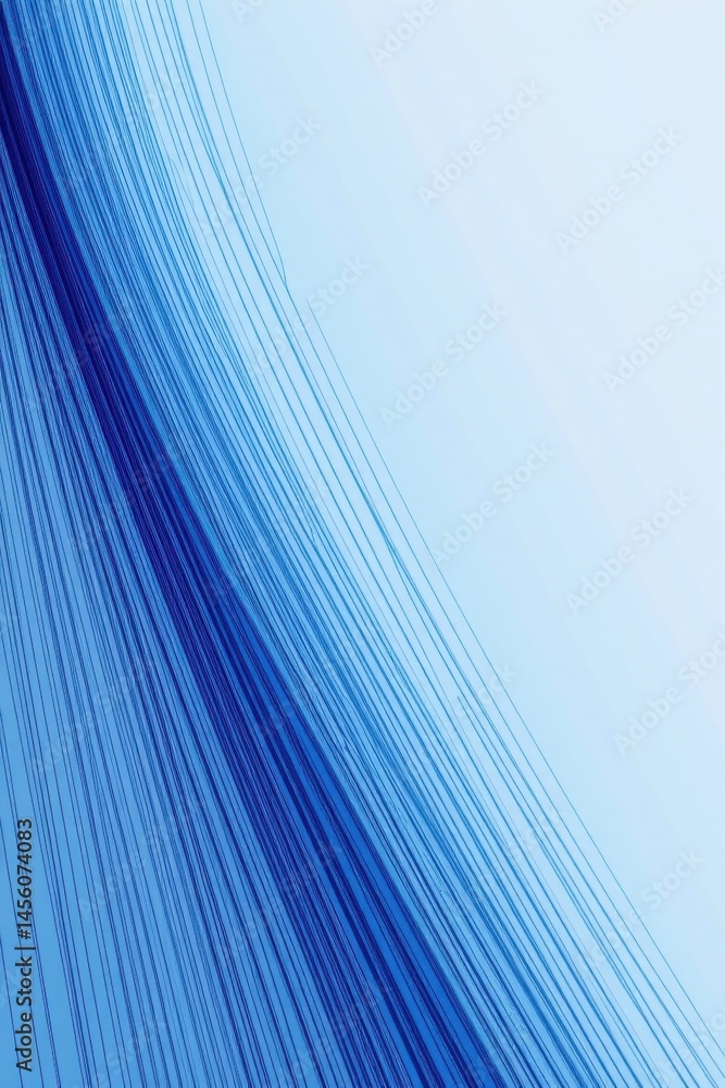 Poster a background design featuring various shades of blue lines of different thickness, creating a visual