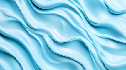 Light blue flowing fabric, smooth and wavy texture.