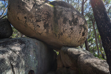 Balancing rocks at Bald Rock National Park, Queensland, Australia
