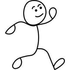 Hand Drawn Stick Man