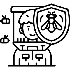 Apiary Icon Vector Element