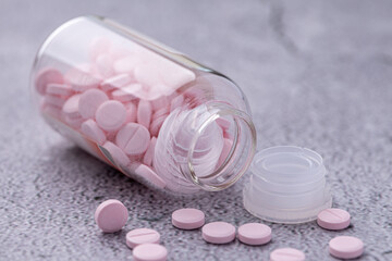 Variety of medicines and drugs.Medicine and healthcare concept.Variety of medicines and...