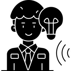 Naklejka premium Idea Icon Vector Element