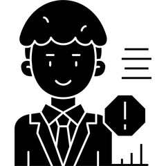 User Stop Icon Vector Element