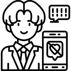 No Phone Icon Vector Element
