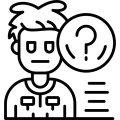 Thinking Icon Vector Element