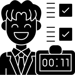 Alarm Clock Icon Vector Element