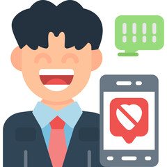 No Phone Icon Vector Element