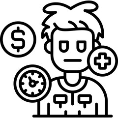 Employee Icon Vector Element