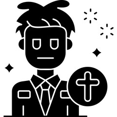Priest Icon Vector Element