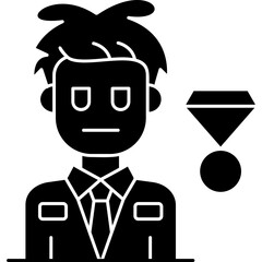 Groom Icon Vector Element
