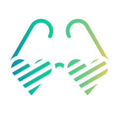 glasses Gradient icon