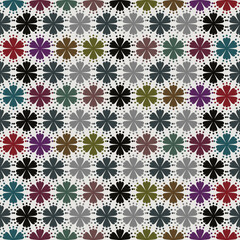  Floral seamless pattern ,flower branches seamless pattern , vector , illustration ,flowers pattern design Seamless flower pattern with colorful little flowers. Simple flat bright flowers background