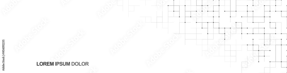 Poster Minimalistic vector texture with linear squares pattern for banner design or header. Creative idea of modern design with abstract geometric background