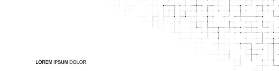 Minimalistic vector texture with linear squares pattern for banner design or header. Creative idea of modern design with abstract geometric background