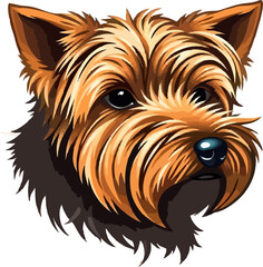 Naklejka premium A Yorkshire Dog logo