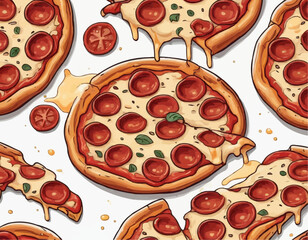 Pizza Vector Illustrations