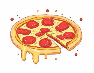 Pizza Vector Illustrations