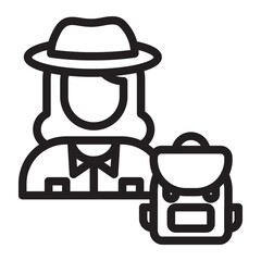 explorer Line Icon