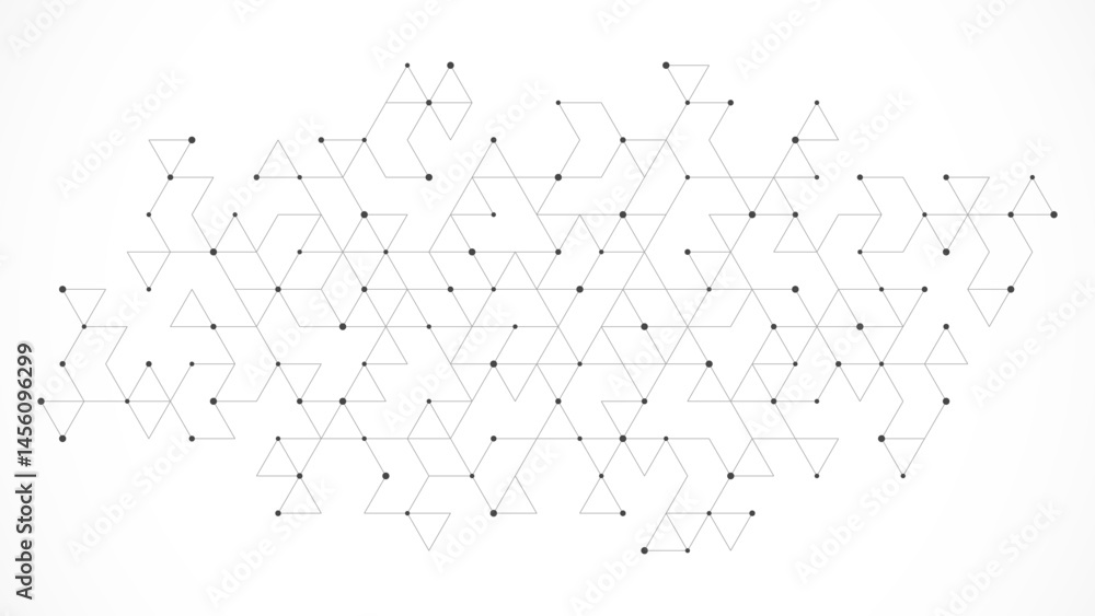 Poster Creative idea of modern design with abstract geometric background. Minimalistic vector texture with linear pattern