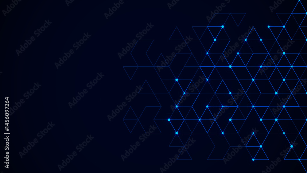 Poster Technology design with abstract geometric background. Minimalistic vector texture with linear pattern