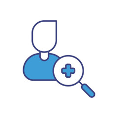 Patient Examination Icon vector stock illustration