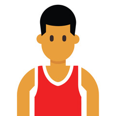 sportsman baseball icon design