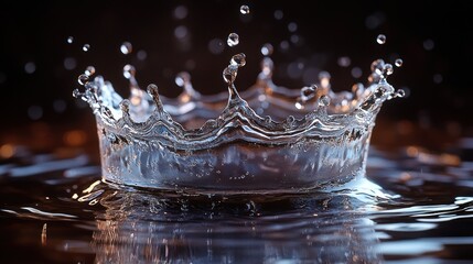Water crown splash