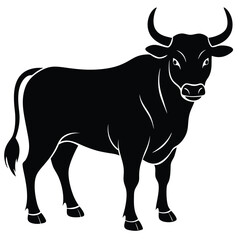 bull design silhouette set