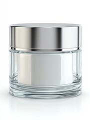 high-end moisturizer jar, refillable cream container, Elegant Cosmetic Jar for Skincare Packaging  Elegant Cosmetic Jar for Luxury Beauty Storage  Elegant Cosmetic Jar for Premium Skincare Solutions