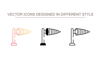 Winsock icon design with white background stock illustration