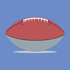 American Sports fields. Sport balls. Playground sport concept. Sign, symbol, icon or logo isolated. Flat design. Cartoon vector illustration