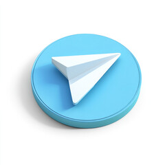 blue glossy arrow icon