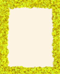 Obraz premium Elegant certificate with yellow border and blank space for text.