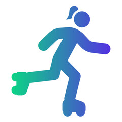 skating Gradient icon