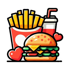 Delicious Fast Food Illustration