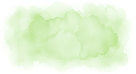 Light Green Watercolor Wash Abstract Background