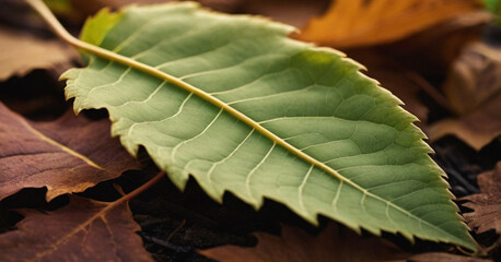 close up of green leaf