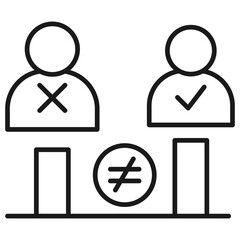 Inequity Outline Icon